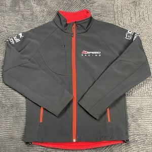 K1 Speed Racing Softshell Jacket XS Black Red Full Zip Logo Motorsports Pro
